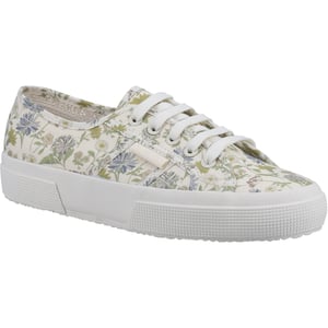 Superga 2750 Floral Print Cotton Damestrainers Wit/Bloemenprint