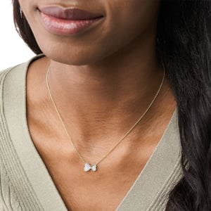Fossil Siering 'Sutton' Dames RVS Ketting - Goud JF03941710