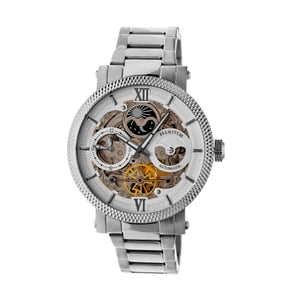 Heritor Automatisch Ram Skeleton Dial Armbandhorloge