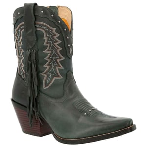 Durango Crush Bootie Leather Vrouwen Laarzen Saddle Brown/Denim Blue