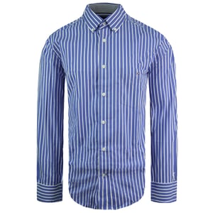 Eden Park Regular Heren Blauw/Wit Oxford Overhemd