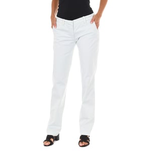 Lange Chinese broek met rechte zomen 70DBF0028-R123 vrouw