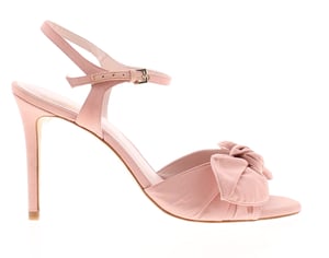 Ted Baker Dames Schoenen Heevia Hakken Stiletto Strikdetail Strappy Roze