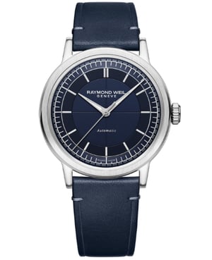 Raymond Weil Millesime Herenblauw Horloge 2925-STC-50001