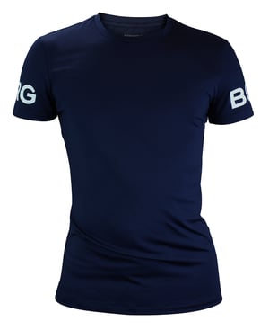 Björn Borg - Heren High Performance Korte Mouw T-Shirt - Marineblauw
