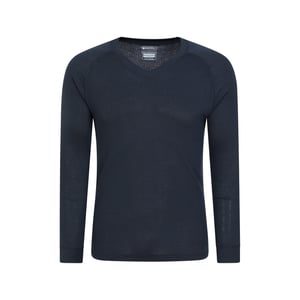 Mountain Warehouse Heren Talus V Hals Thermo Top (Marine)