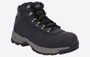 Hi-Tec Eurotrek Lite Waterproof Faux Leren Dames Donkerbruine Wandelschoenen