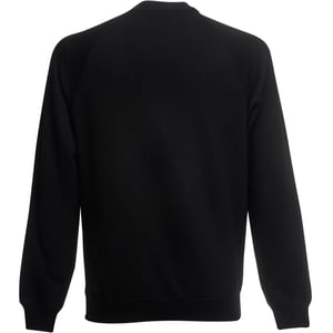 Fruit Of The Loom Heren Raglan Mouwen Belcoro® Sweatshirt (Zwart)