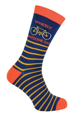 Mr Heron Mens nieuwigheid bamboe sokken | Cadeau voor papa - Dad Sokken (Marine)