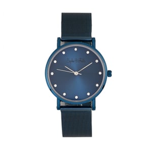 Sophie & Freda Savannah mesh armbandhorloge met Swarovski-kristallen