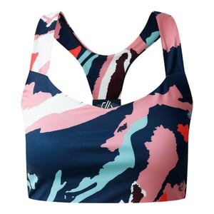 Dare 2B Dames/Dames Marble Swirl Sportbeha (Lichtroze/Wit/Navy)