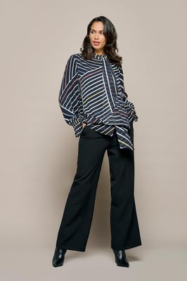 Irina Print Blouse Zwart / Multi