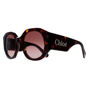 Chloé Ronde Dames Donker Havana Bruin Gradiënt CH0234S