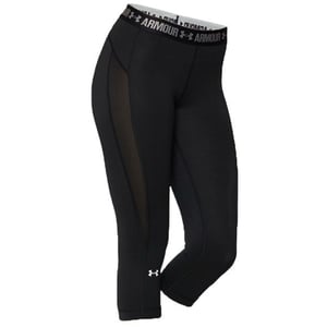 Under ArmourHeatgear Capri Legging Strak Zwart - Dames