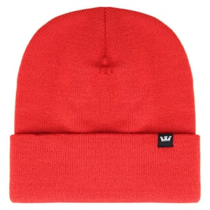 Supra Logo Rood Effen Gebreide Unisex Kroon muts C