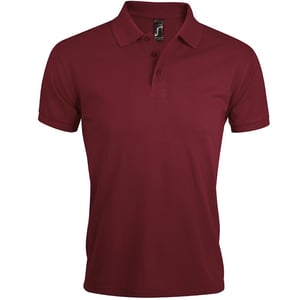 SOLS Heren Prime Pique Poloshirt met korte mouwen (Bourgondië)