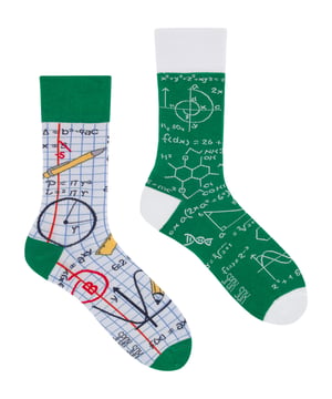 SPOX SOX - Heren & Dames Mismatched Grappige Sokken - Terug naar School - 2 Paar - Terug 2 School