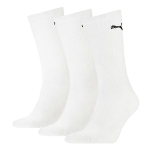 Puma Unisex Sportsokken voor volwassenen (set van 3 stuks) (Wit)
