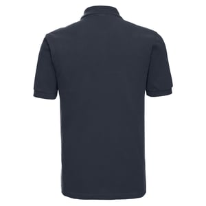 Russell Heren Klassiek Piqué Katoenen Polo Shirt (Franse marine)