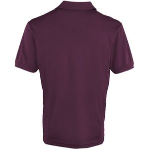 Premier Heren Coolchecker Pique korte mouw Polo T-Shirt (Aubergine)