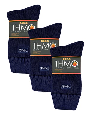 THMO - 3 paar thermo kindersokken - Marine