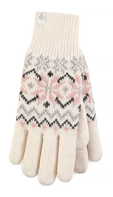 Heat Holders - Dames Zachte Thermische Handschoenen - Crème