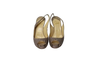 Christian Louboutin Prive Mosaique 120 Pumps in Zilver Acryl