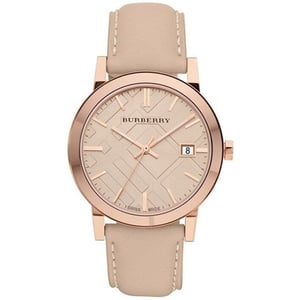 Burberry BU9014 Tan Dial Lederen Band Vrouwenhorloge