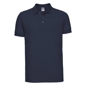 Russell Heren Rekken Korte Mouw Poloshirt (Franse marine)
