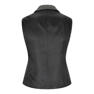 Womens Tweed jaren 1920 visgraat grijs vest