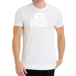 Diesel monotoon logo wit T-shirt
