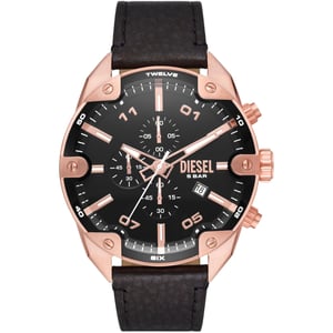Diesel Spiked Heren Horloge Zwart DZ4607