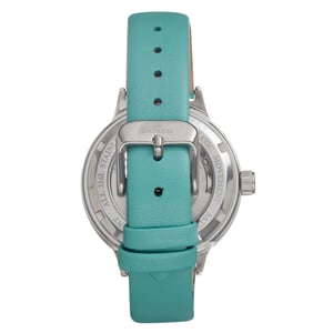 Keizerin Alice Automatisch MOP-horloge met skelet wijzerplaat en lederen band