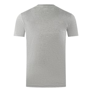 Aquascutum Large Bold London Aldis Brand Logo Grey T-Shirt