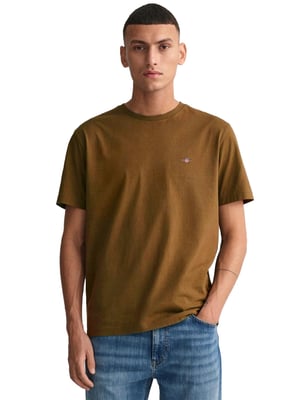 Gant Heren T-shirts - Bruin