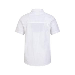 Mountain Warehouse Heren Kokosnoot Slub Overhemd met Korte Mouwen (Wit)
