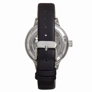 Keizerin Alice Automatisch MOP-horloge met skelet wijzerplaat en lederen band