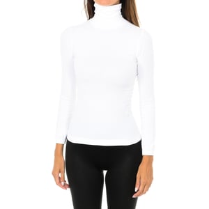 Nevada t-shirt met lange mouwen, hoge hals en elastische stof 210277 vrouw
