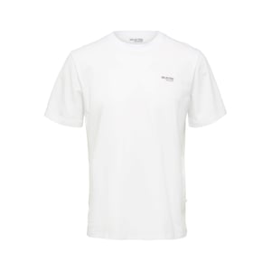 Selected Tee SS Aspen Logo Tee Wit