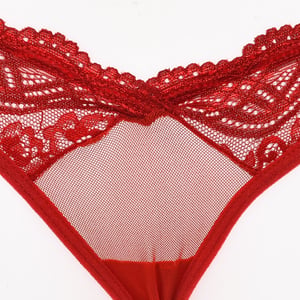 Verstelbare lingerie string met kanten detail 21684 dames