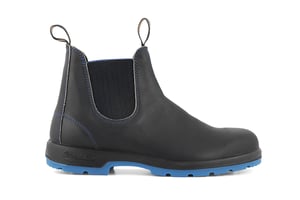 Blundstone #2343 Zwart/Blauwe Chelsea-laars