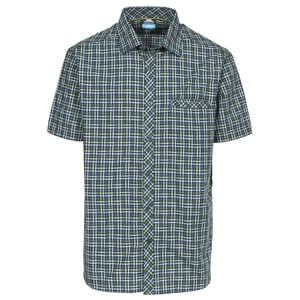 Trespass Heren Baffin Short Sleeve Casual Shirt (Olijfscheck)