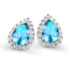Orphelia 'Enora' Dames 925 Sterling Zilveren Oorbellen - Zilver ZO-7226/BT/1