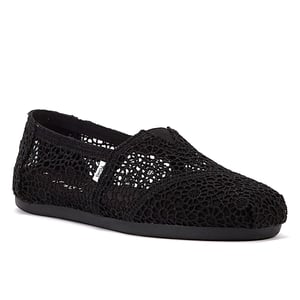 TOMS Apargata Crochet zwarte dames Espadrilles