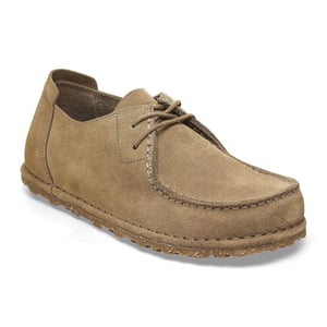 Birkenstock Utti Suede Heren Veterschoenen Taupe