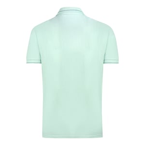 Lyle & Scott Acid Blue Branded Collar Polo Shirt