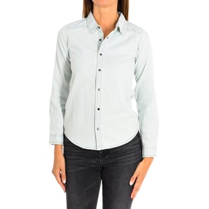 Dames denim shirt met lange mouwen 8381