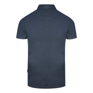 Aquascutum London marineblauw poloshirt met opvallend logo