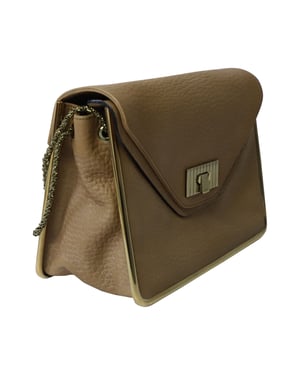 Chloé Sally Schoudertas in Karamelbruin Leder