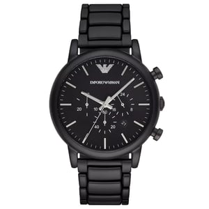 Emporio Armani AR1895 Luigi Zwart Chronograaf Herenhorloge